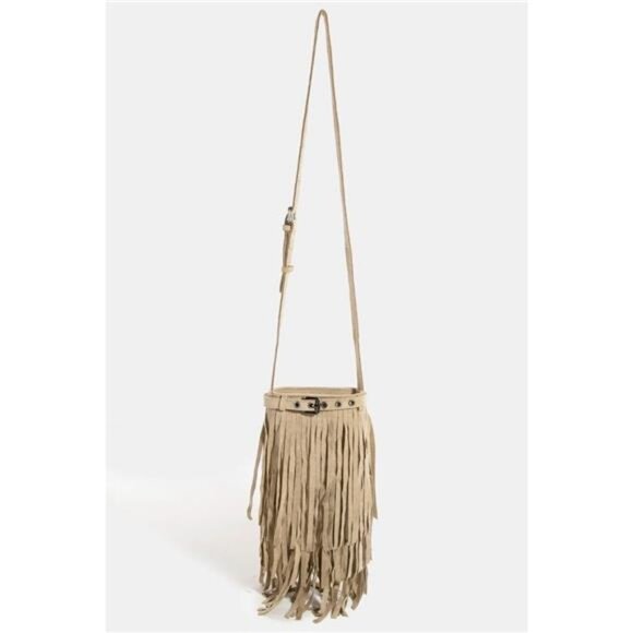 Fame Long Fringe Bucket Shoulder Bag - Picture 3 of 8